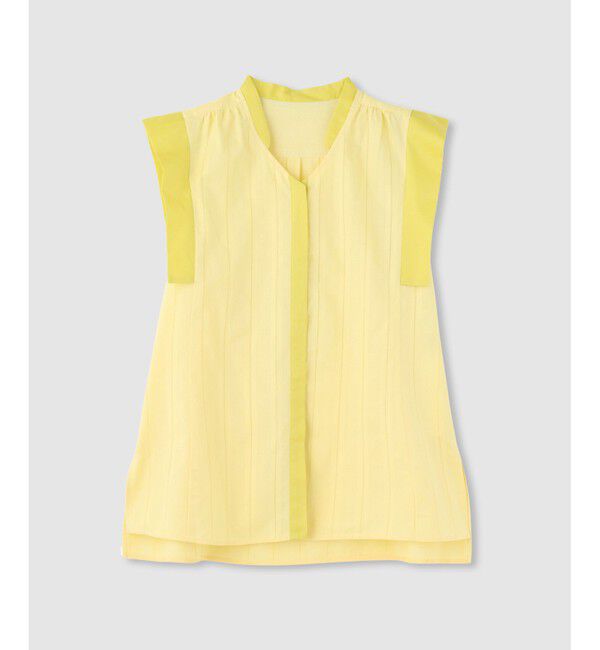 allureville「カラミストライプ切替ブラウス」|シャツ・ブラウス|