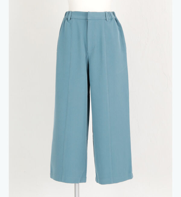 ur's「センターピンタッククロップドワイドパンツ」|スラックス|
