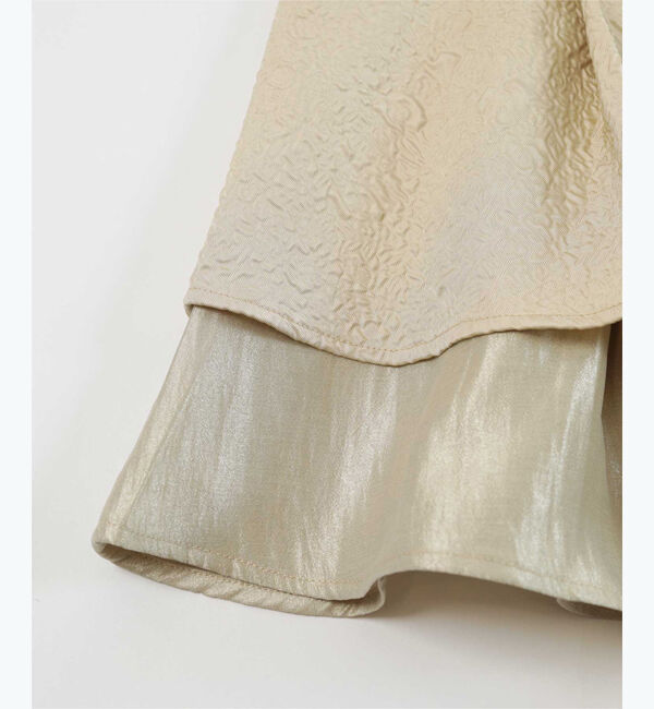 ur's「【星玲奈さんコラボアイテム】ふくれジャガードティアードペプラムトップス」|Tシャツ・カットソー|