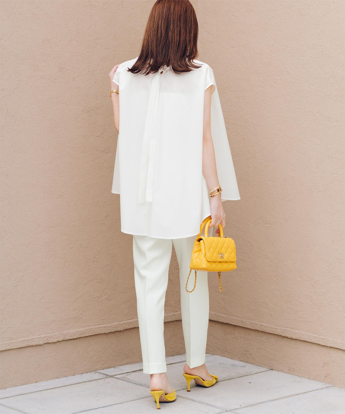 ur's「【星玲奈さんコラボアイテム】ディープVネックボウタイブラウス」|シャツ・ブラウス|