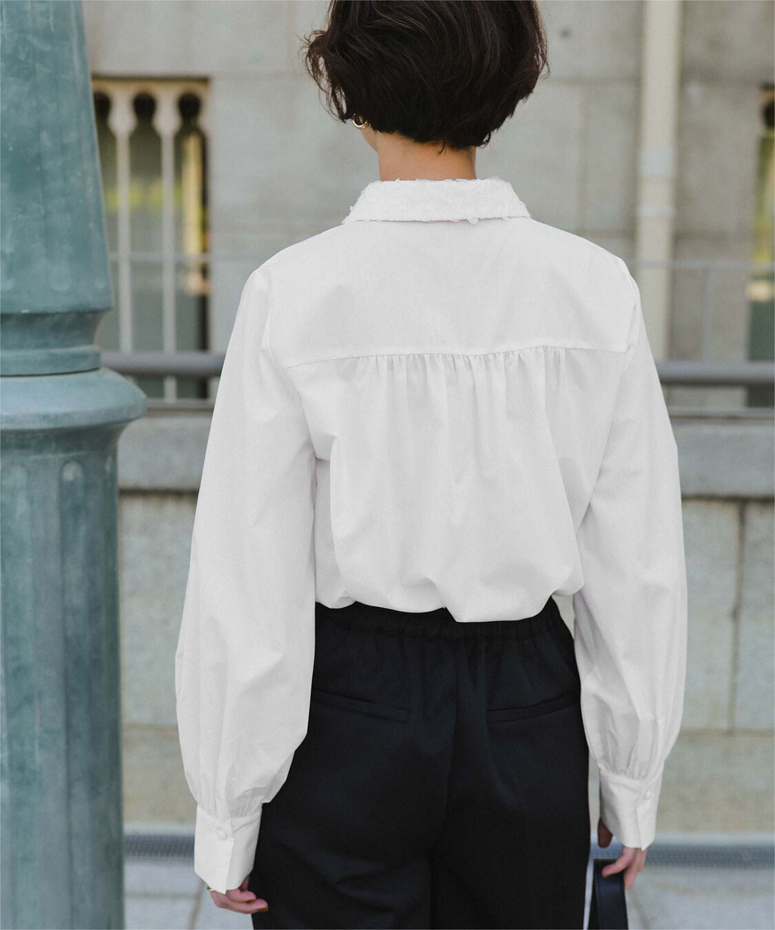 titivate「レース襟付デザインシャツ」|シャツ・ブラウス|