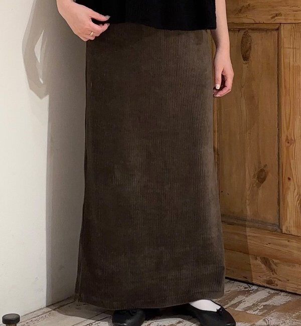  「【サイズ展開/＠yns628＆＠e_r_i_125企画】ストレッチコールスカート」|スカート|