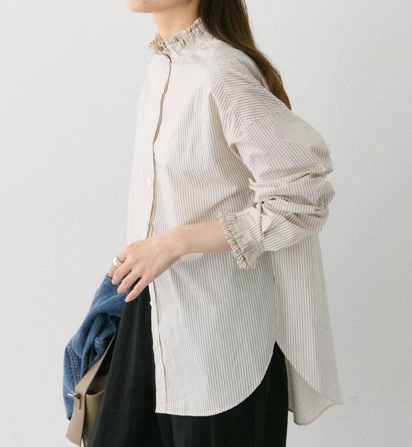  「襟袖プリーツブラウス」|シャツ・ブラウス|