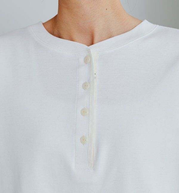  「スムース起毛2WAYヘンリーネックカットソー」|プルオーバー|