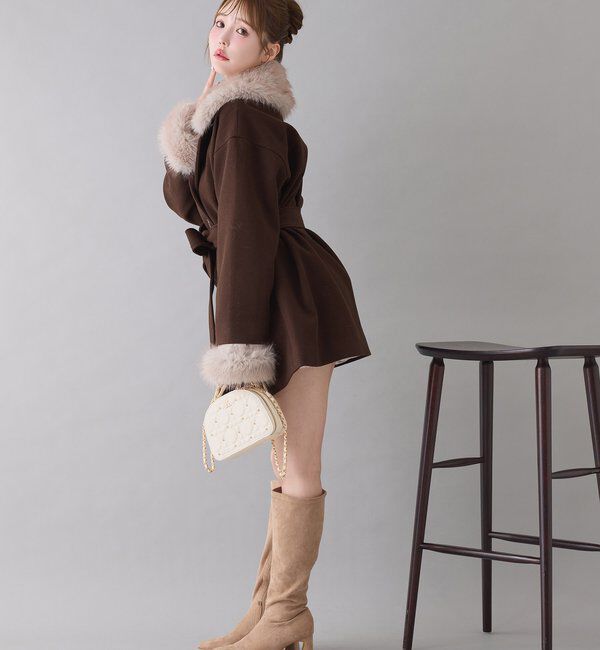  「3WAY衿袖ファーミドルコート」|その他|