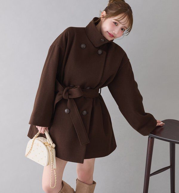  「3WAY衿袖ファーミドルコート」|その他|