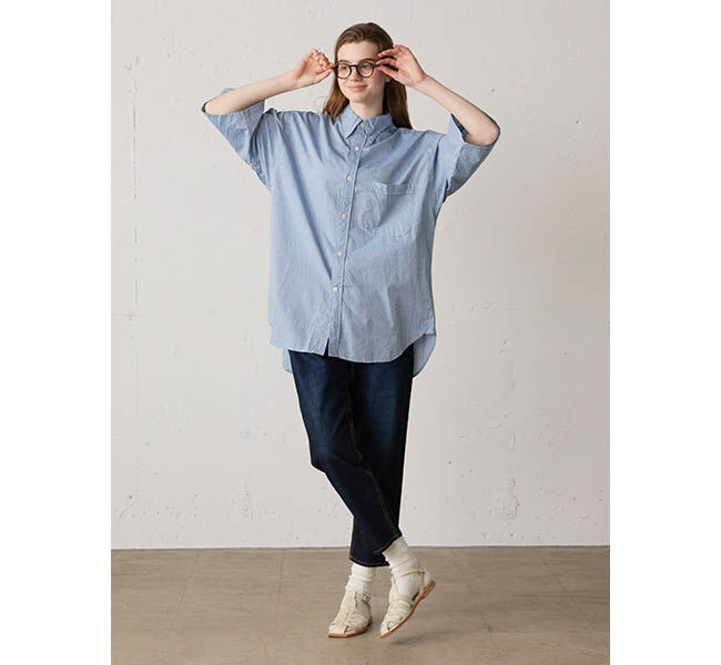 MidiUmi「MidiUmi ハイウエストデニムパンツ」|デニム|