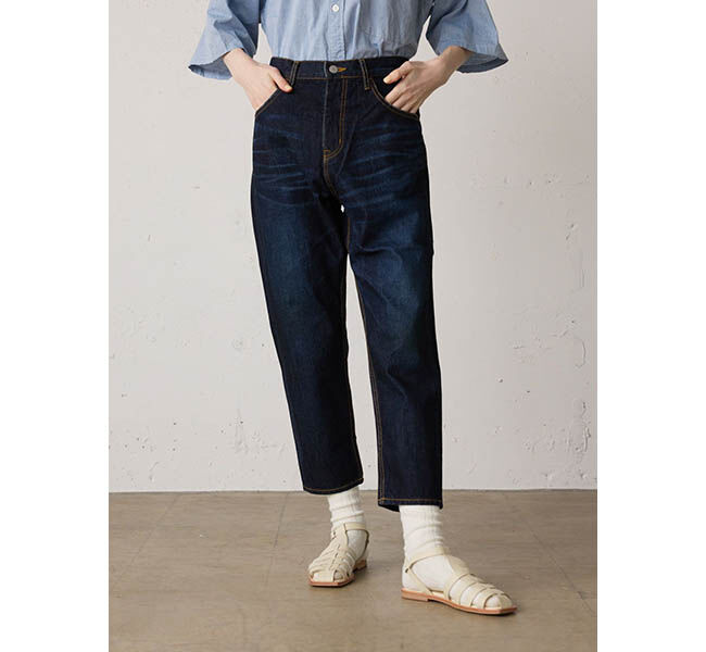 MidiUmi「MidiUmi ハイウエストデニムパンツ」|デニム|