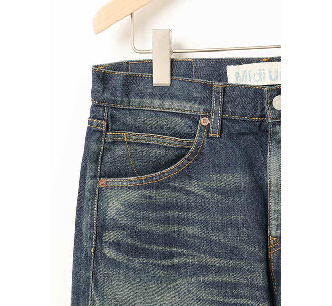MidiUmi「MidiUmi ハイウエストデニムパンツ」|デニム|