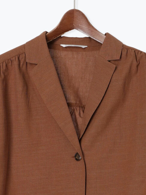 Te chichi TERRASSE「テーラーカラー羽織りシャツ《2025summer catalog item》」|シャツ・ブラウス|