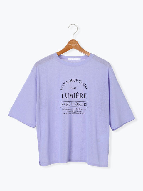 Lugnoncure「メランジシアーロゴプリントトップス」|その他|