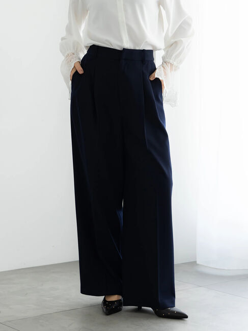 Te chichi「【セレモニーアイテム】2タックワイドパンツ（セットアップ可）」|その他|