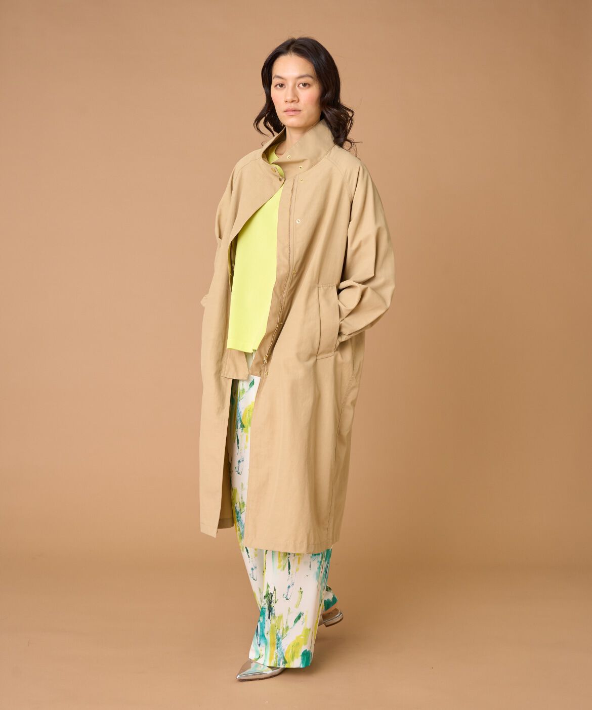 INED「《大きいサイズ》プリントワイドパンツ」|その他|