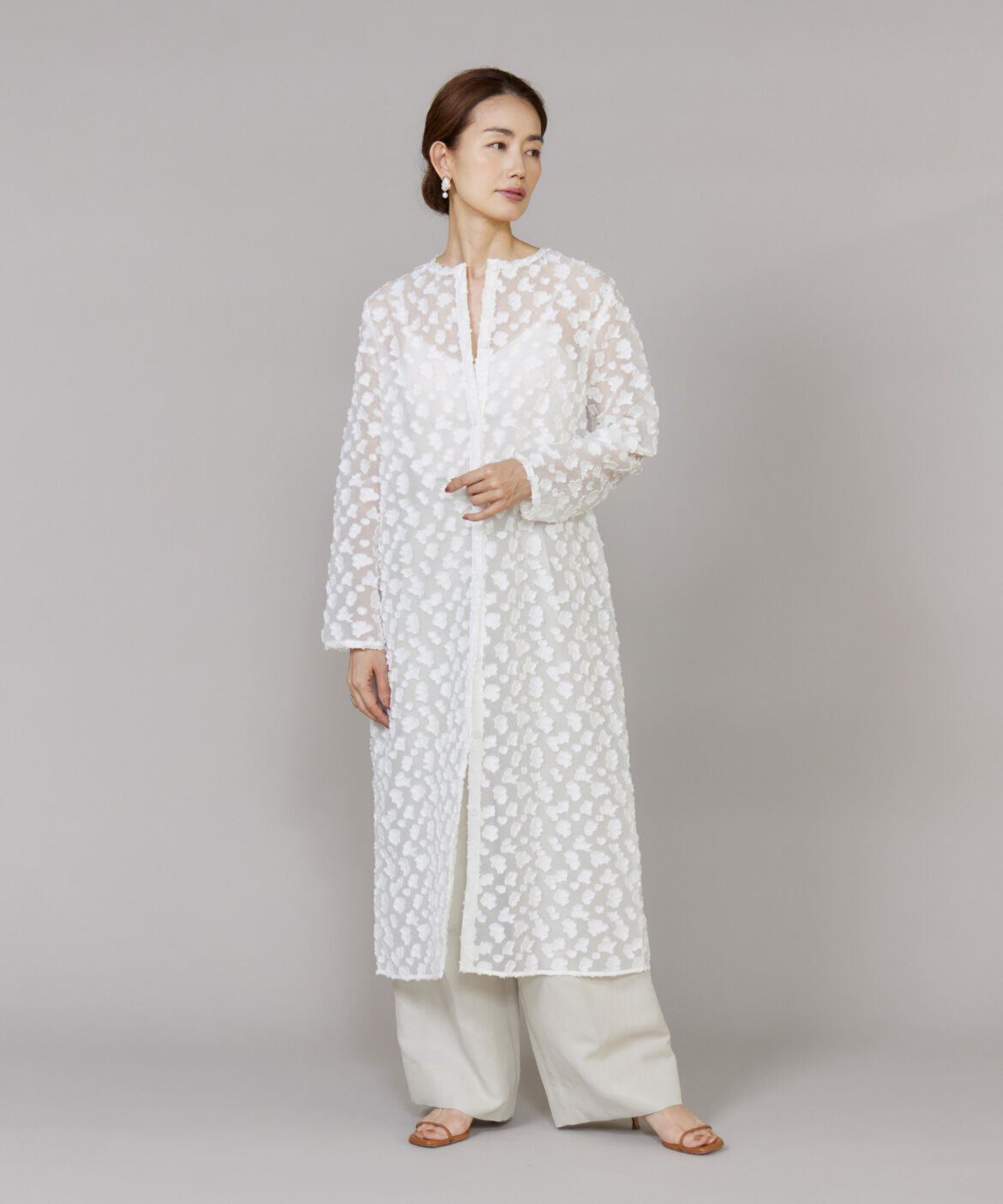 Le Souk「カットジャカードワンピース」|ワンピース|