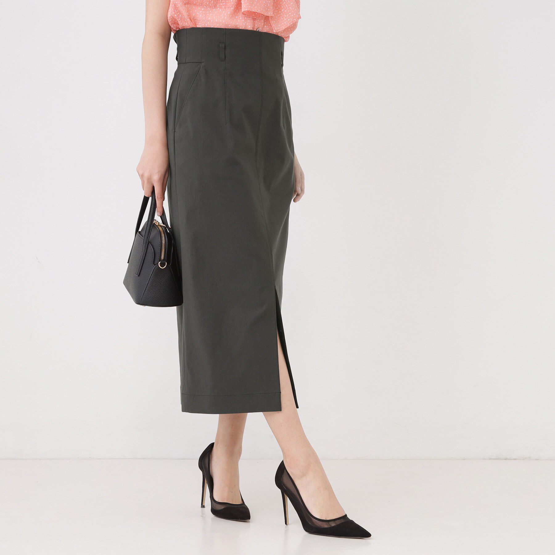 COUP DE CHANCE「【手洗い可／日本製／ウエスト後ろゴム】ハイウエストIラインスカート」|スカート|