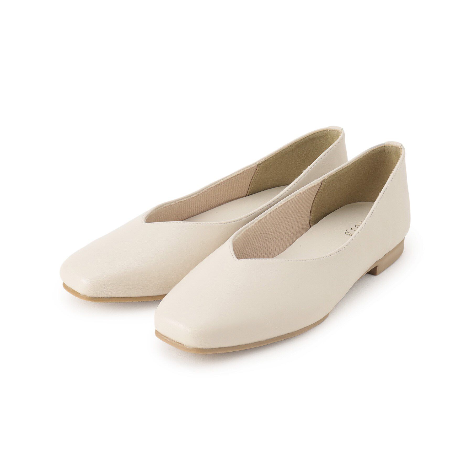 grove「【人間工学】つつまれフィットスクエアトゥフラットパンプス【入卒対応可】」|その他|