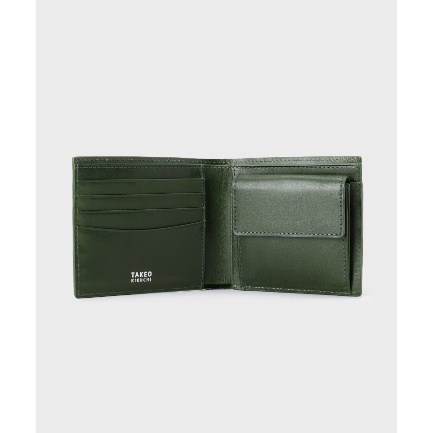 TAKEO KIKUCHI「オイルスムースレザー 2つ折り財布」|財布|