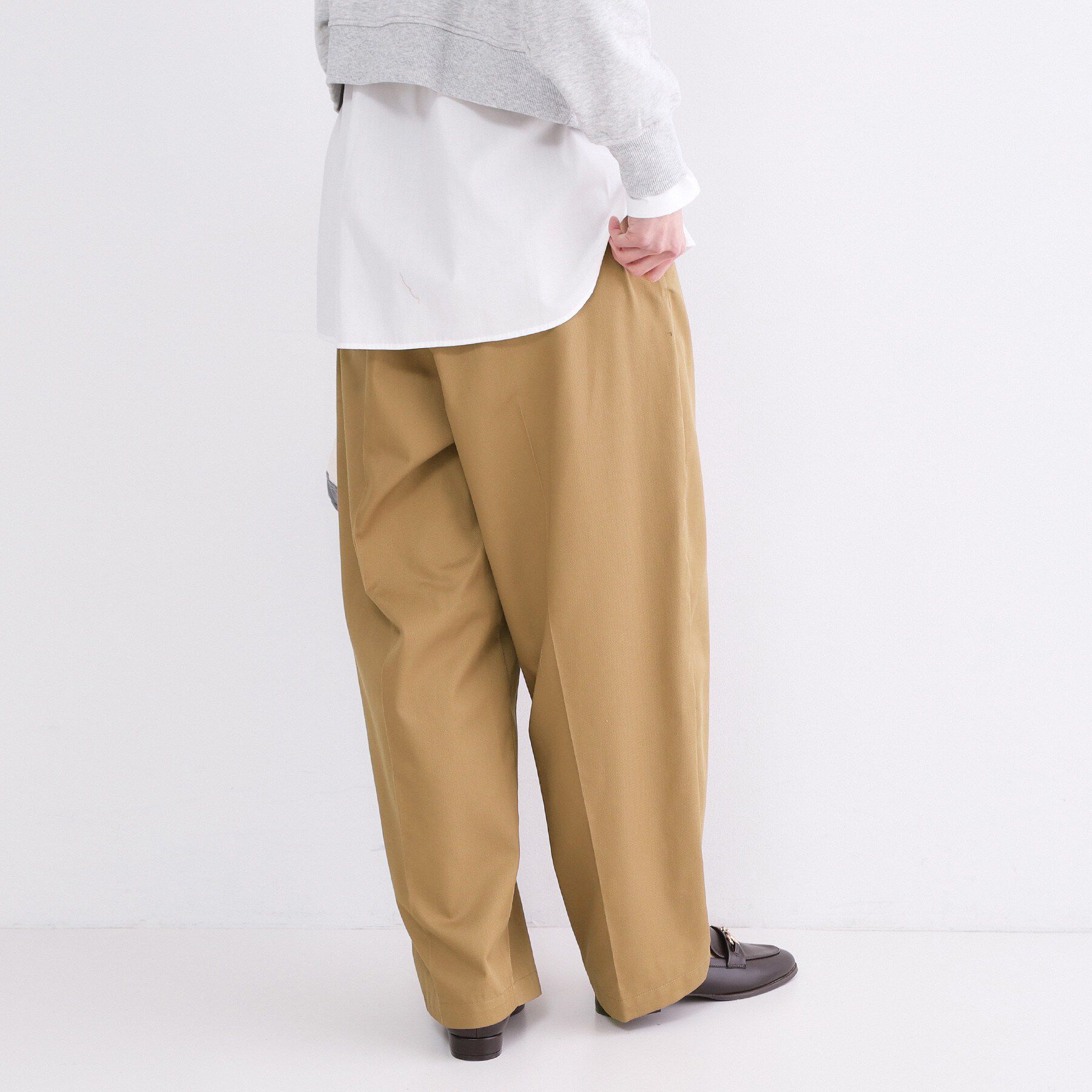 OPAQUE.CLIP「バレルレッグチノパンツ【洗濯機OK】」|その他|