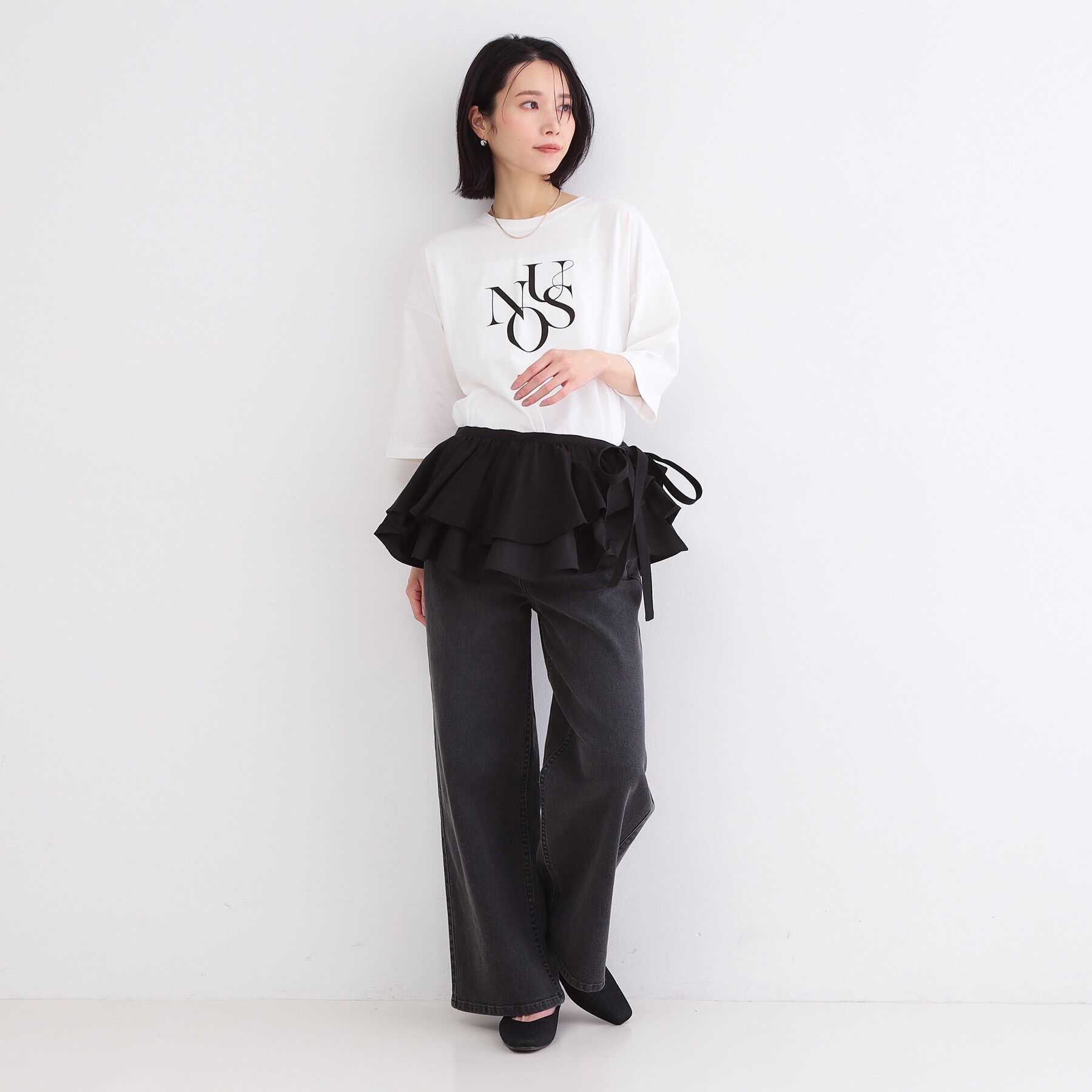 OPAQUE.CLIP「ラッフルフリルケープ【洗濯機OK】」|シャツ・ブラウス|