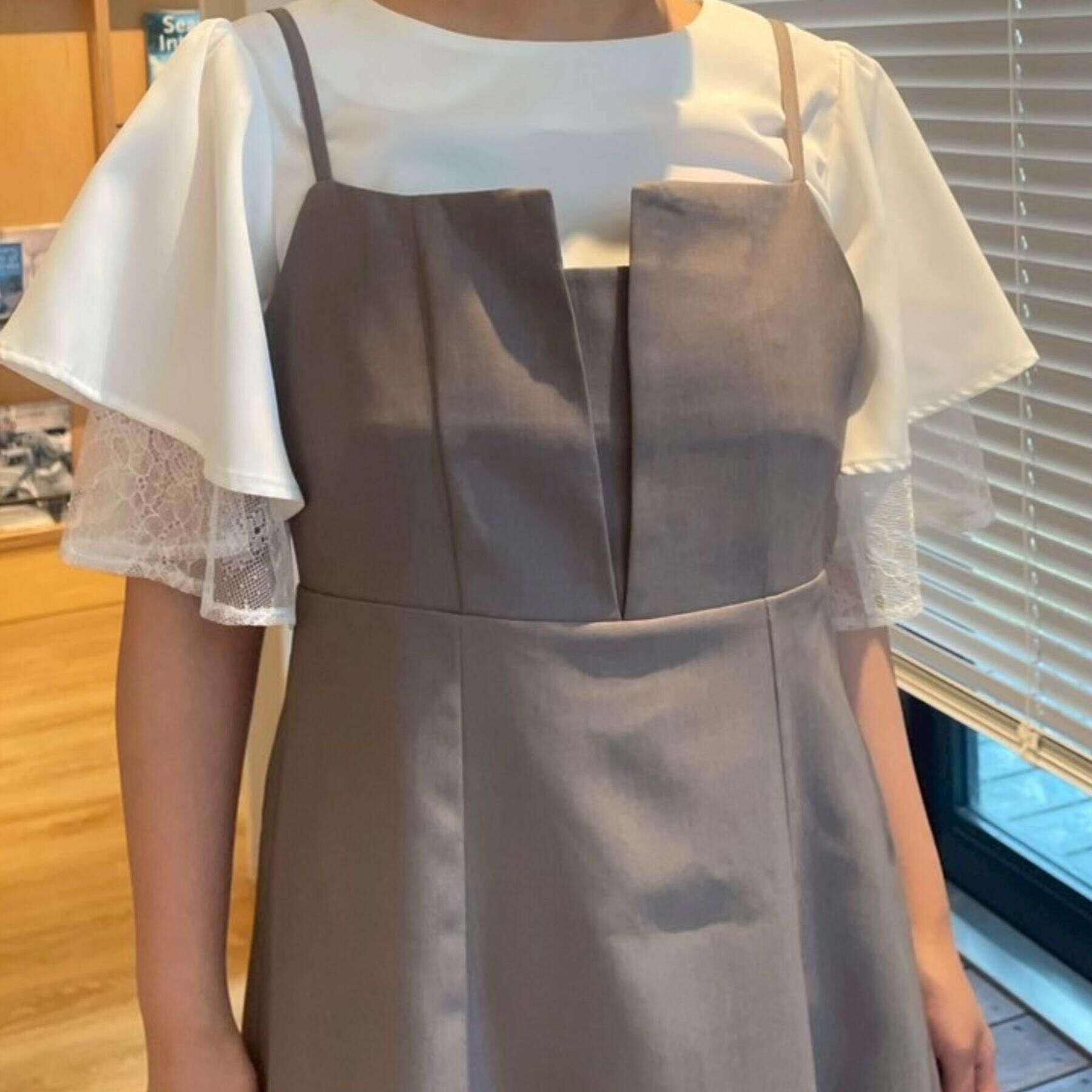 Couture broach「【マシンウォッシャブル・一枚で着映える】レース重ねフレアブラウス」|シャツ・ブラウス|