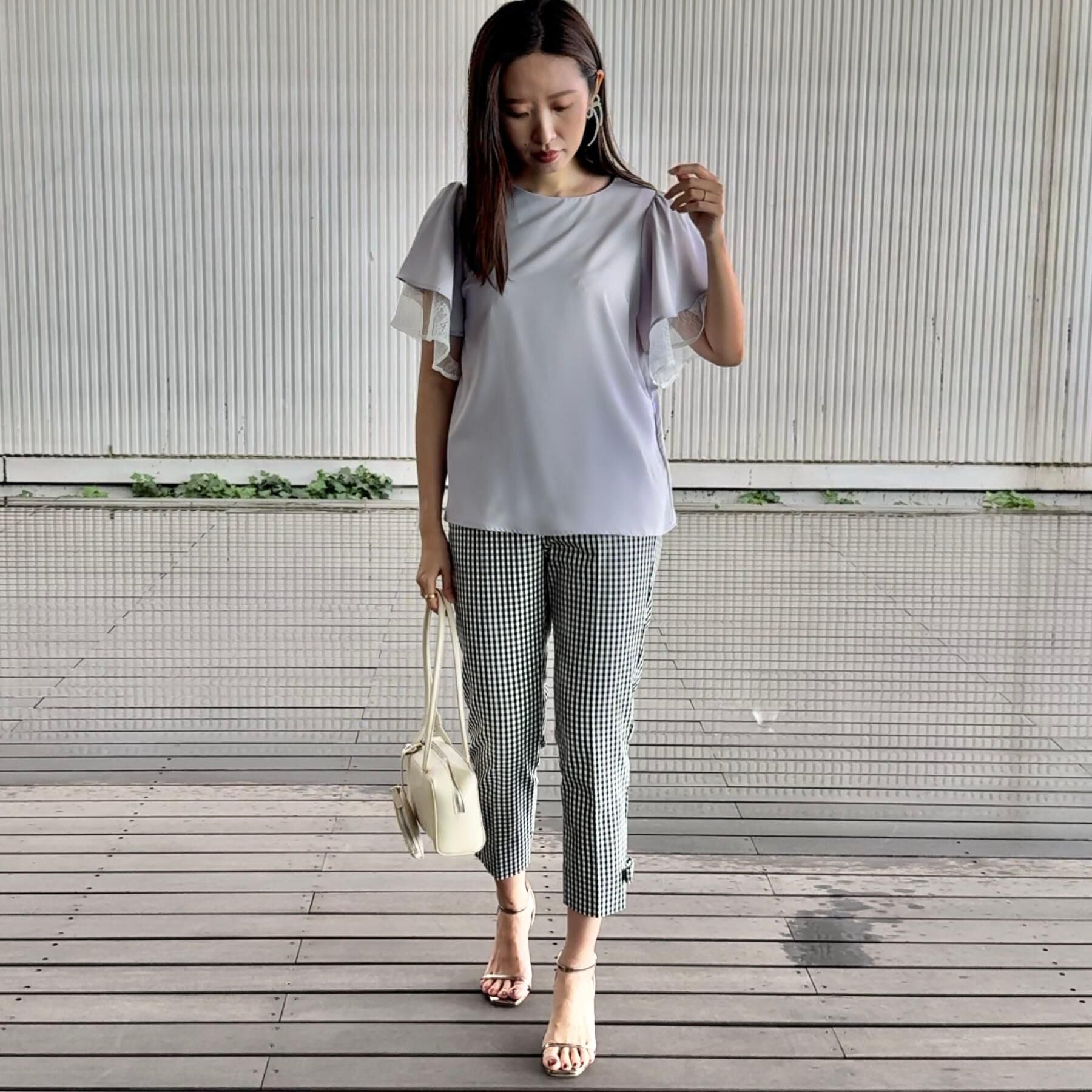 Couture broach「【マシンウォッシャブル・一枚で着映える】レース重ねフレアブラウス」|シャツ・ブラウス|