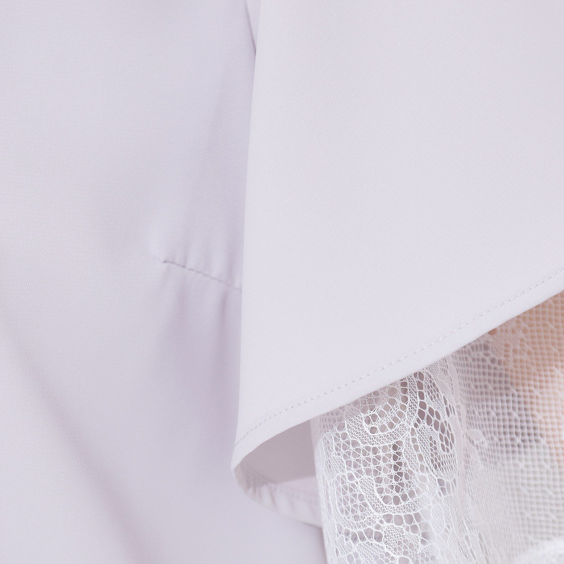 Couture broach「【マシンウォッシャブル・一枚で着映える】レース重ねフレアブラウス」|シャツ・ブラウス|