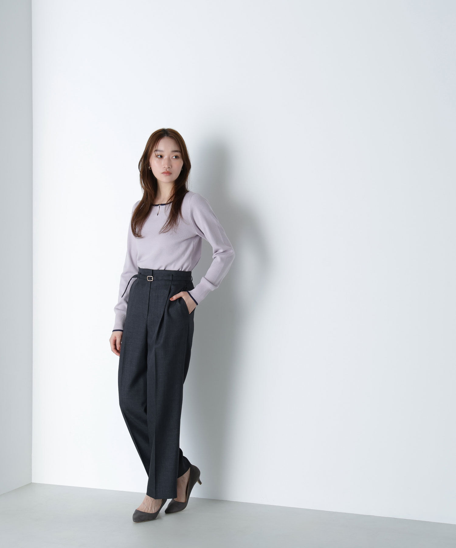  「シャークスキン SETUPストレートテーパードパンツ」|その他|