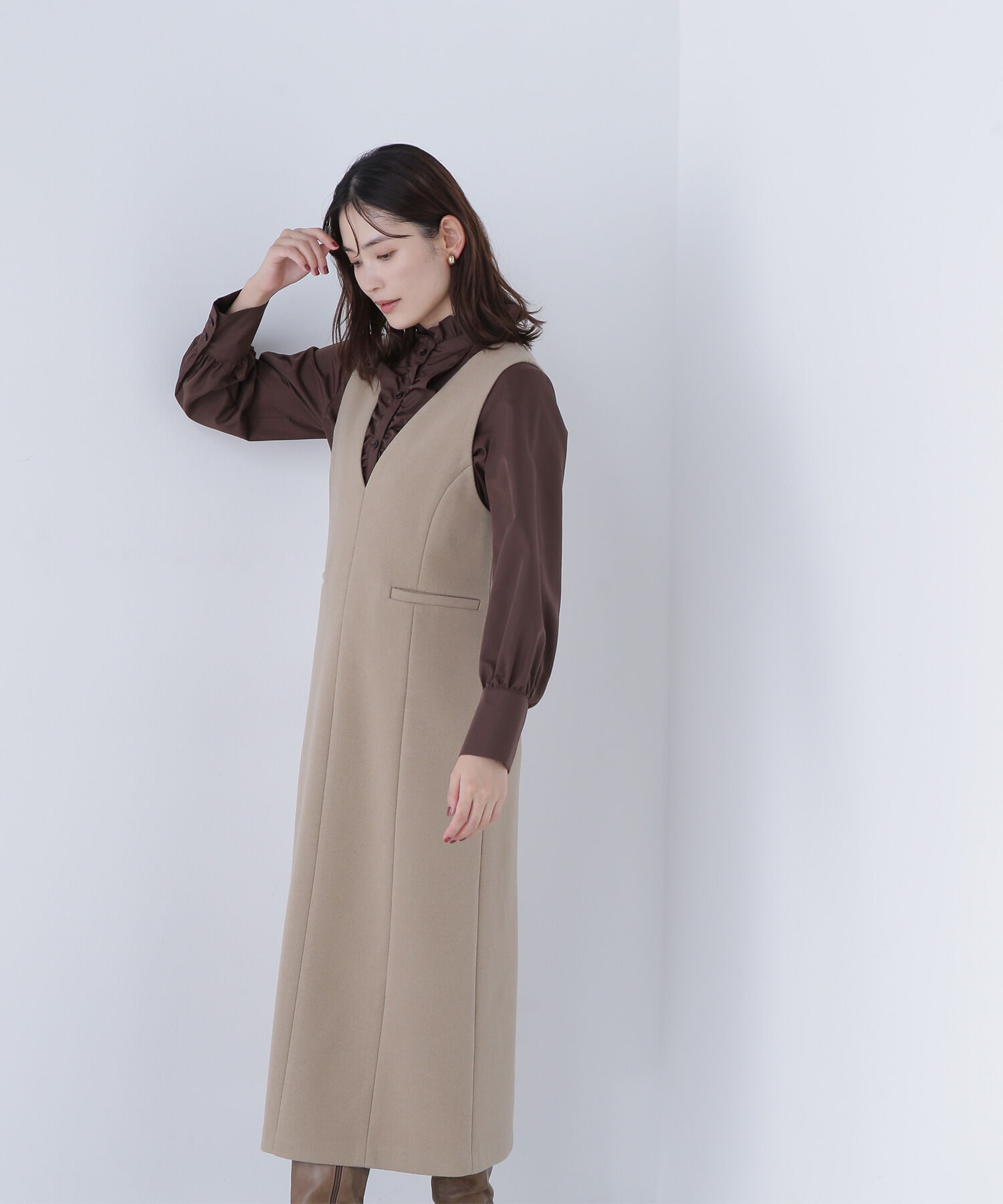  「フロントフリルブラウス」|シャツ・ブラウス|