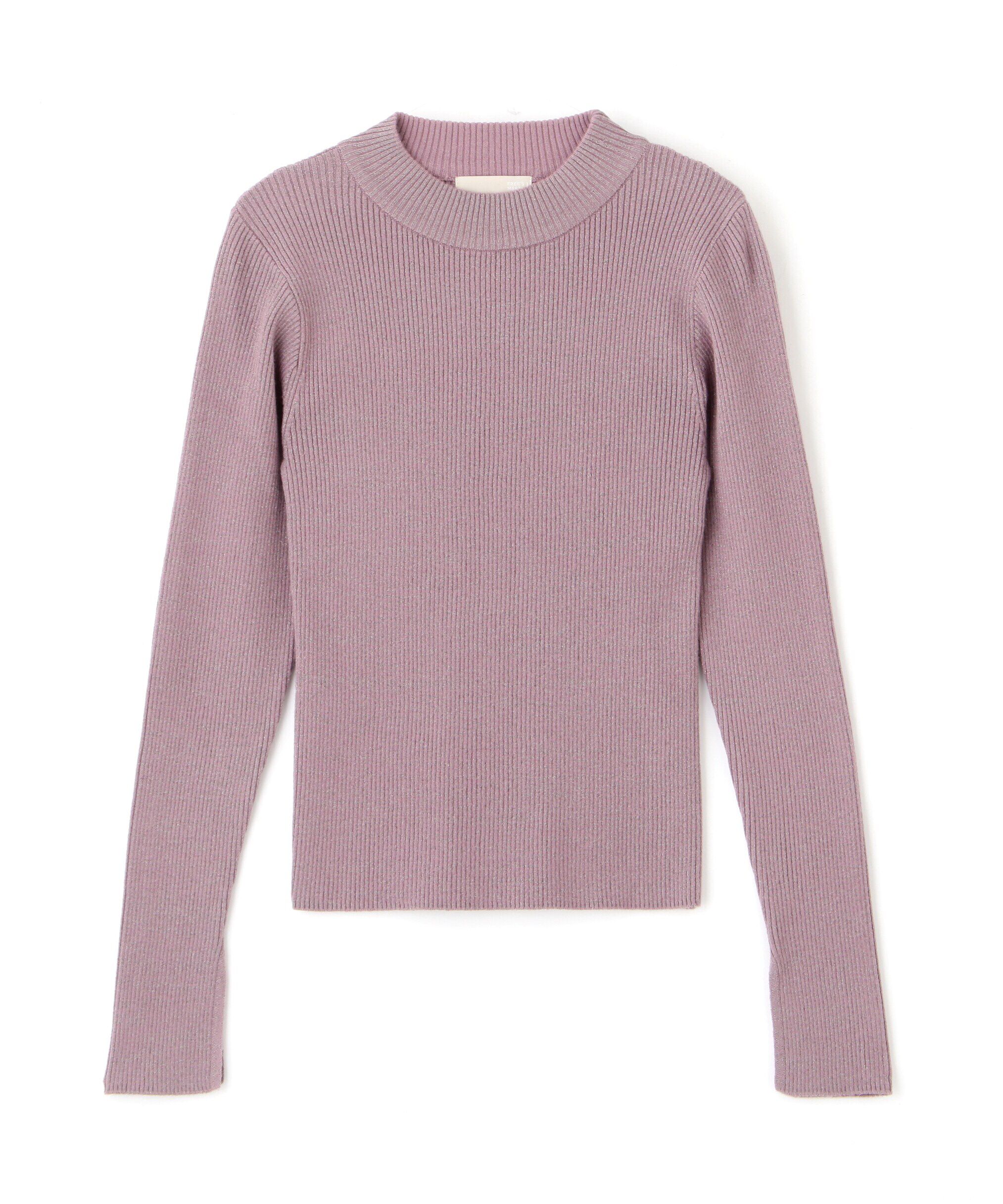  「ラメボトルネックリブニット」|ニット・セーター|