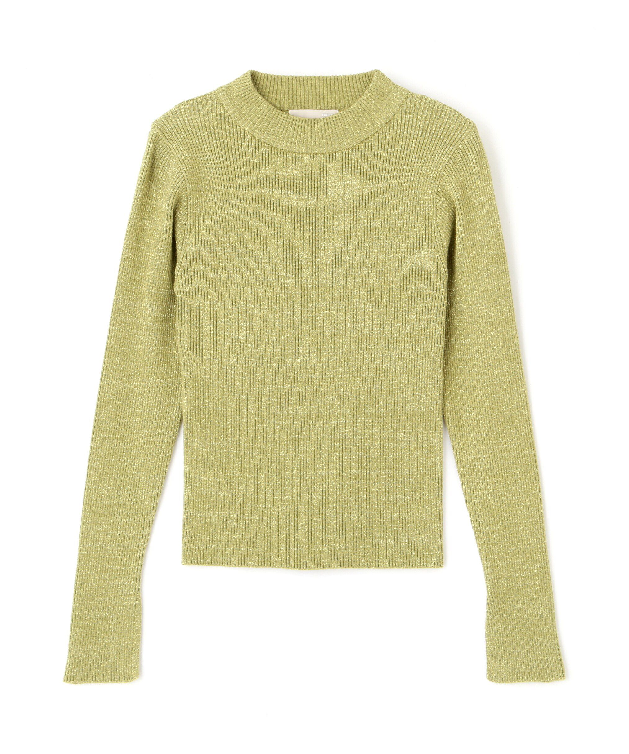  「ラメボトルネックリブニット」|ニット・セーター|