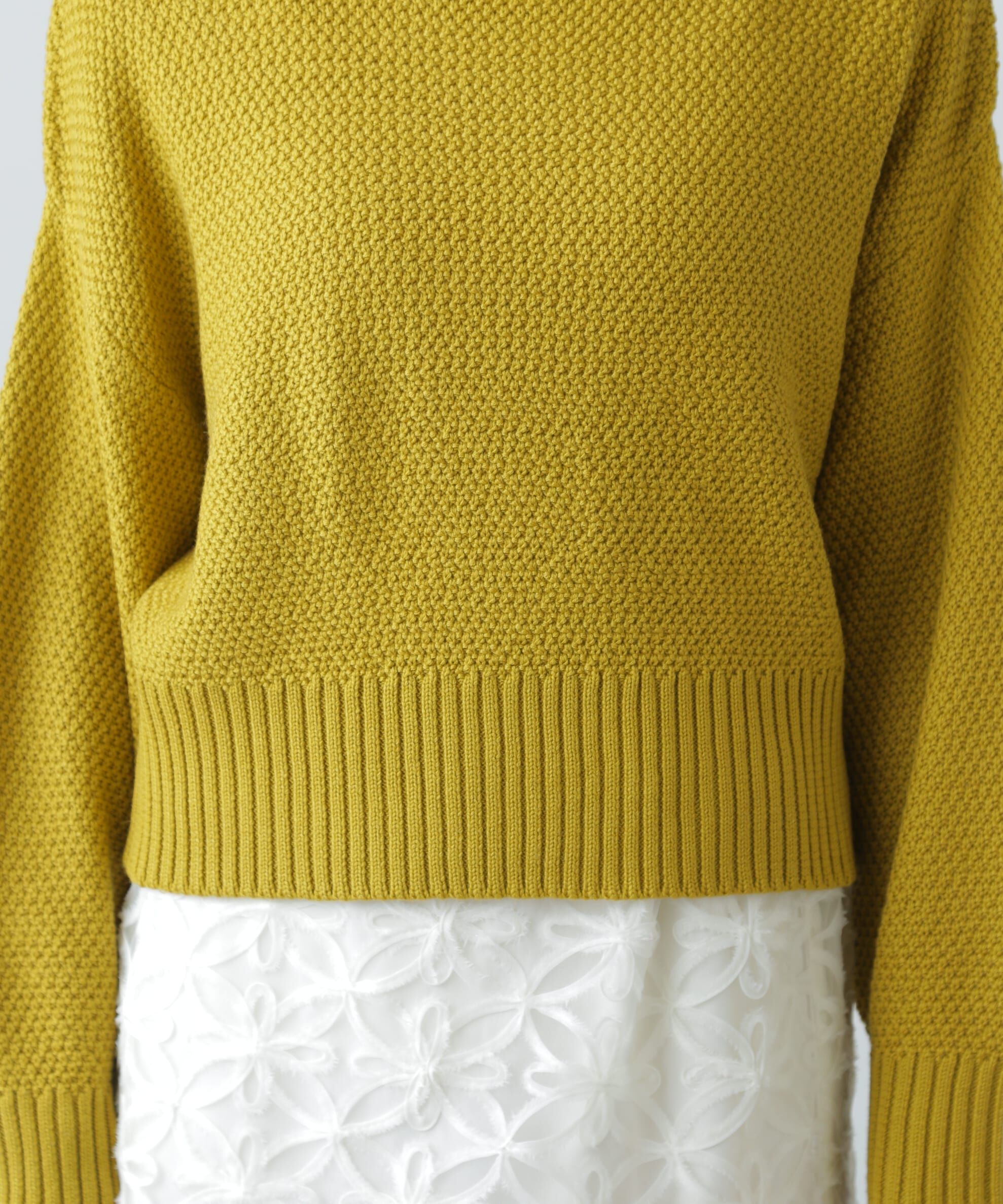  「鹿の子編みハイネックニット」|ニット・セーター|