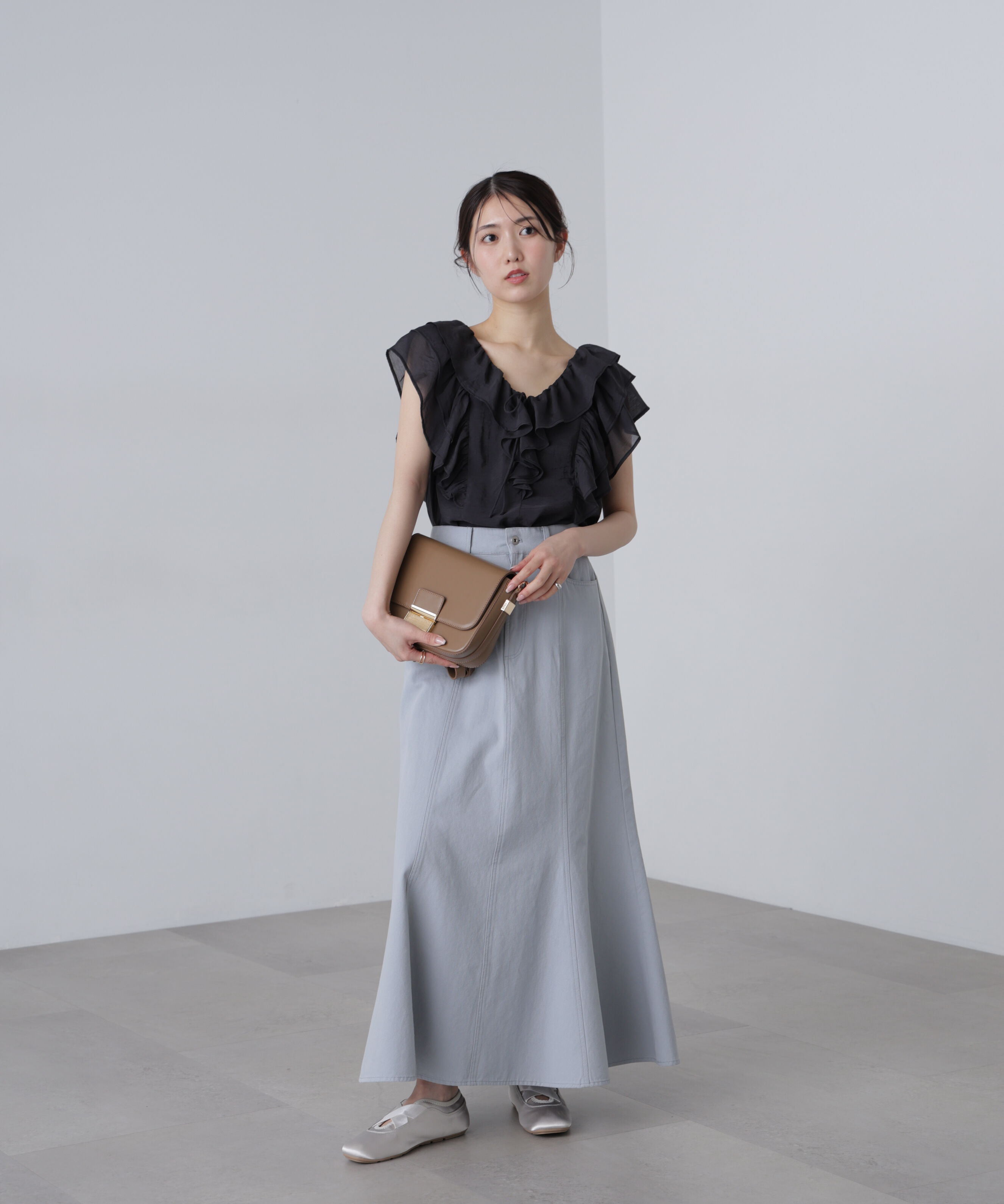  「フリルフレンチブラウス」|シャツ・ブラウス|