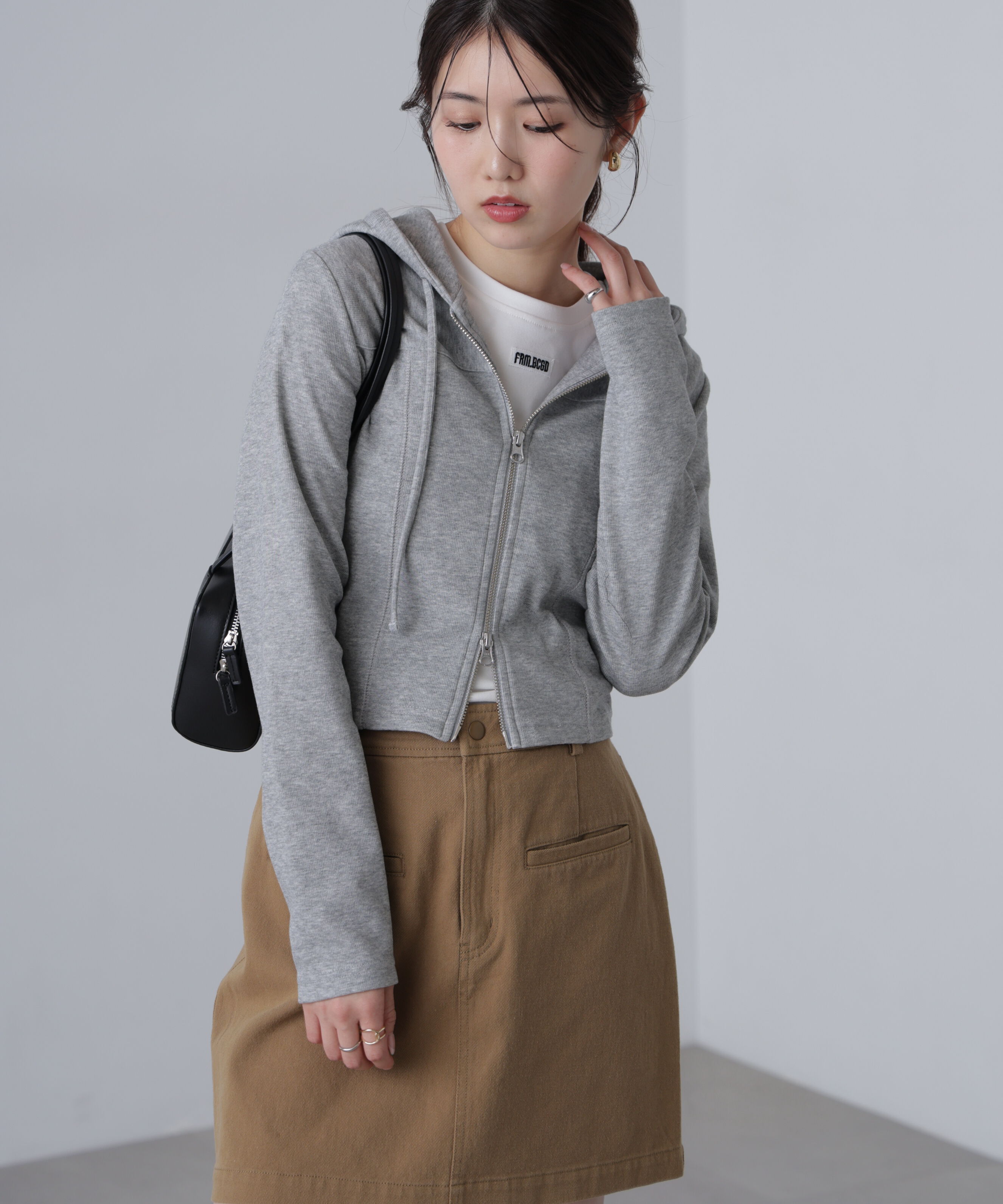  「フィットジップパーカー」|Tシャツ・カットソー|