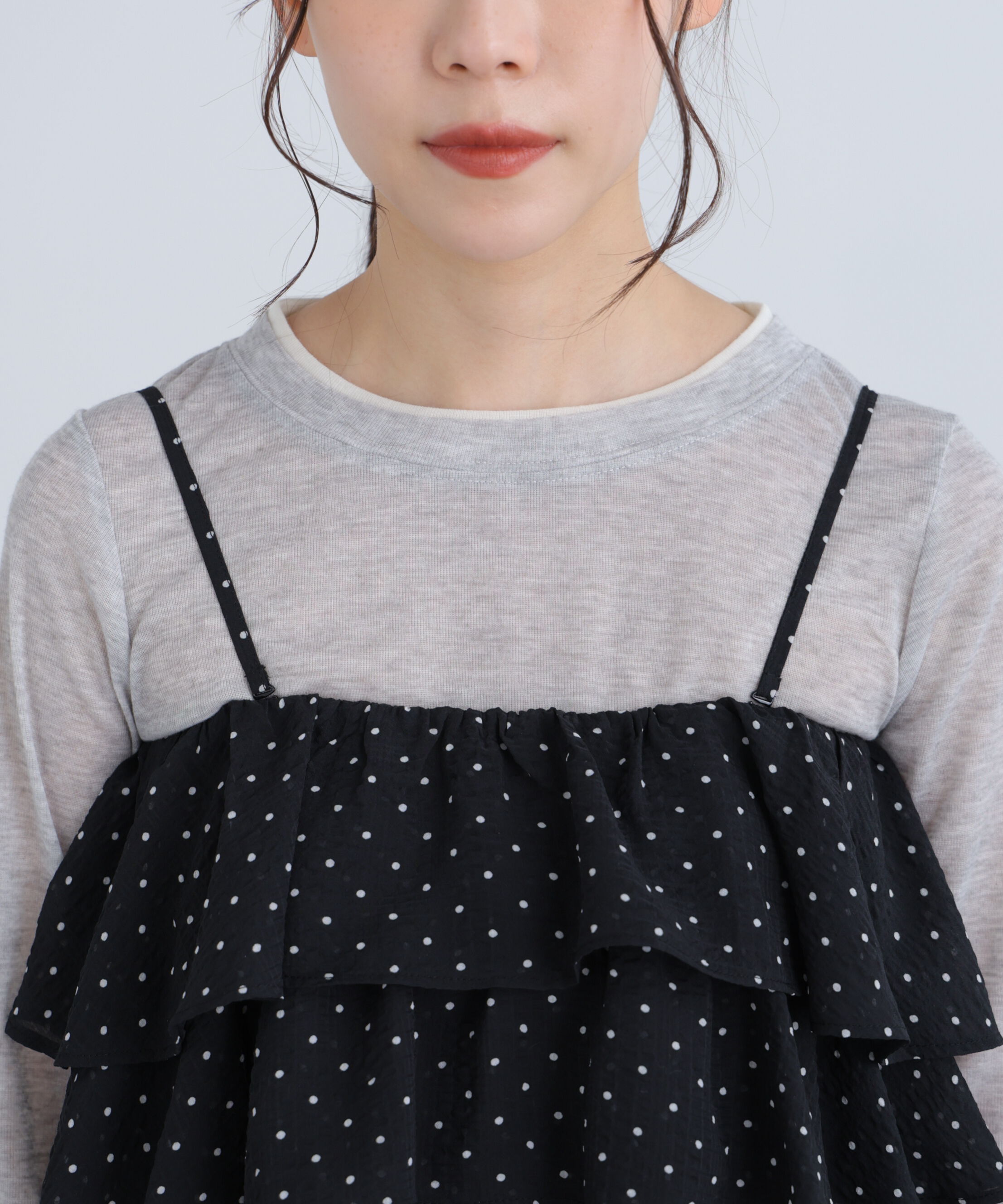  「ティアードフリル2wayビスチェ」|シャツ・ブラウス|