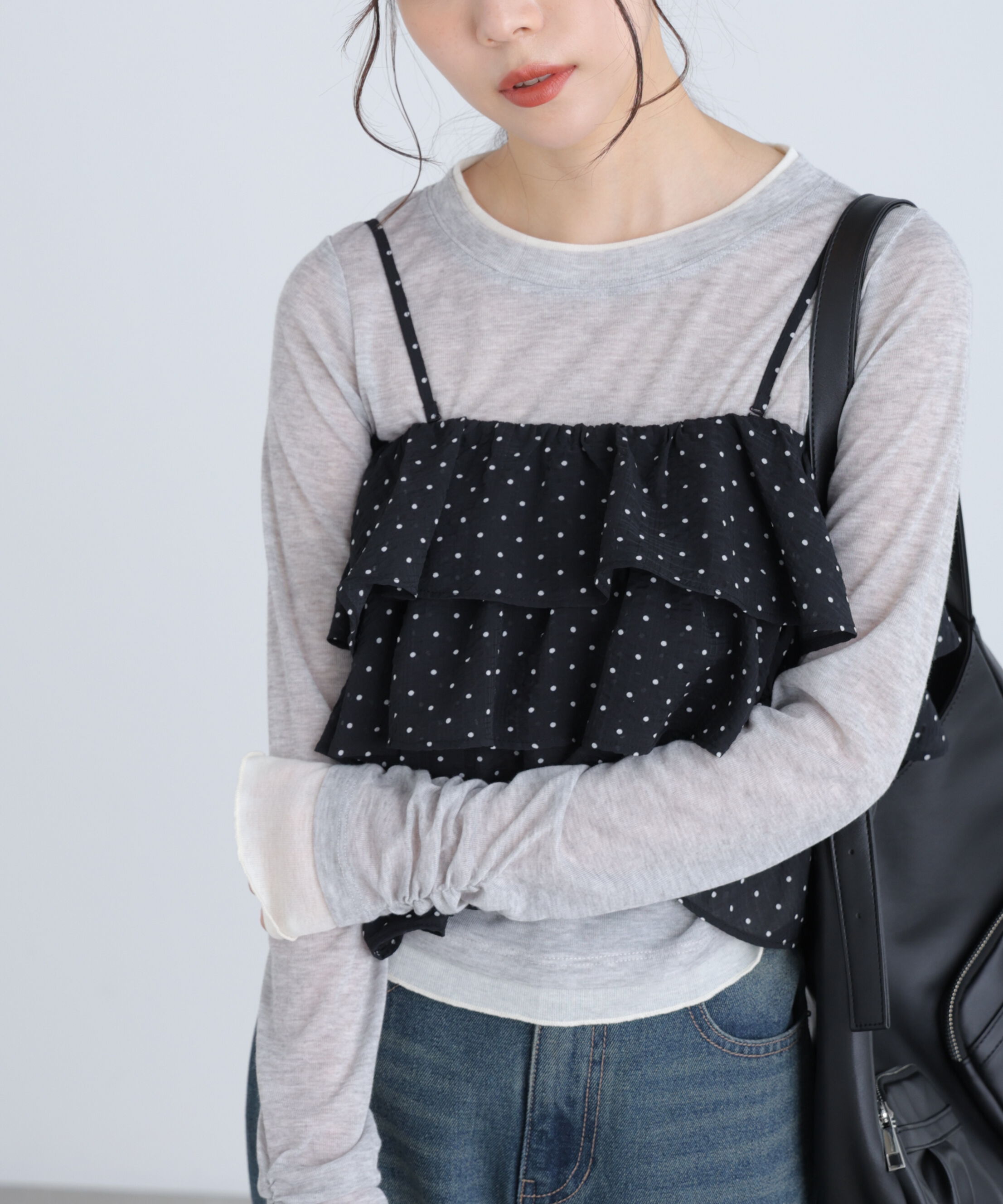  「ティアードフリル2wayビスチェ」|シャツ・ブラウス|