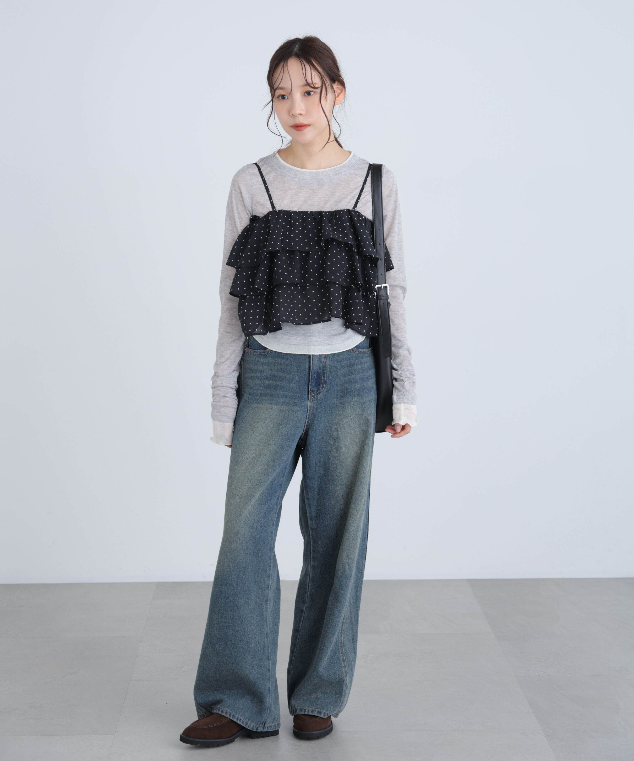  「ティアードフリル2wayビスチェ」|シャツ・ブラウス|