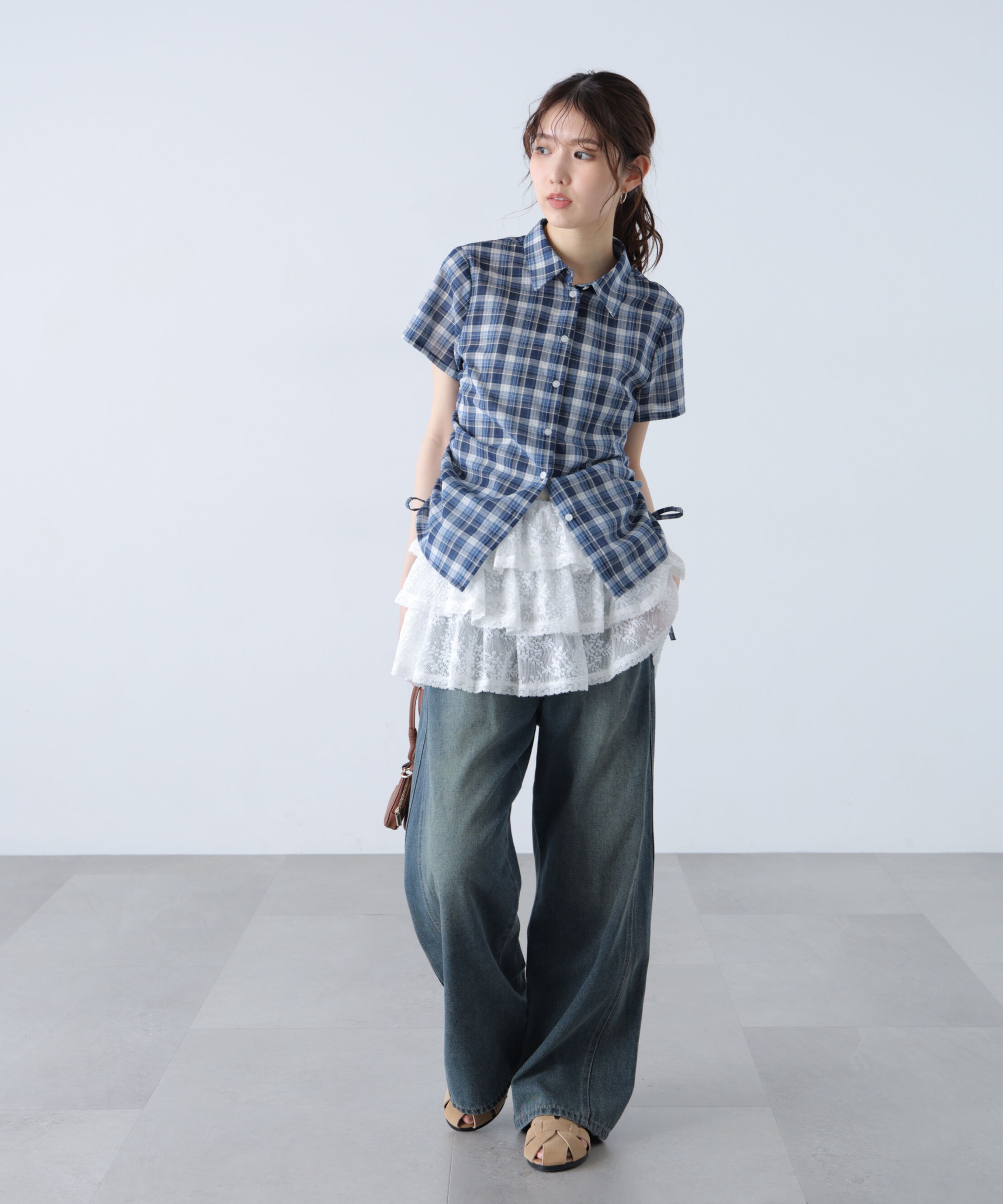  「ティアードフリル2wayビスチェ」|シャツ・ブラウス|