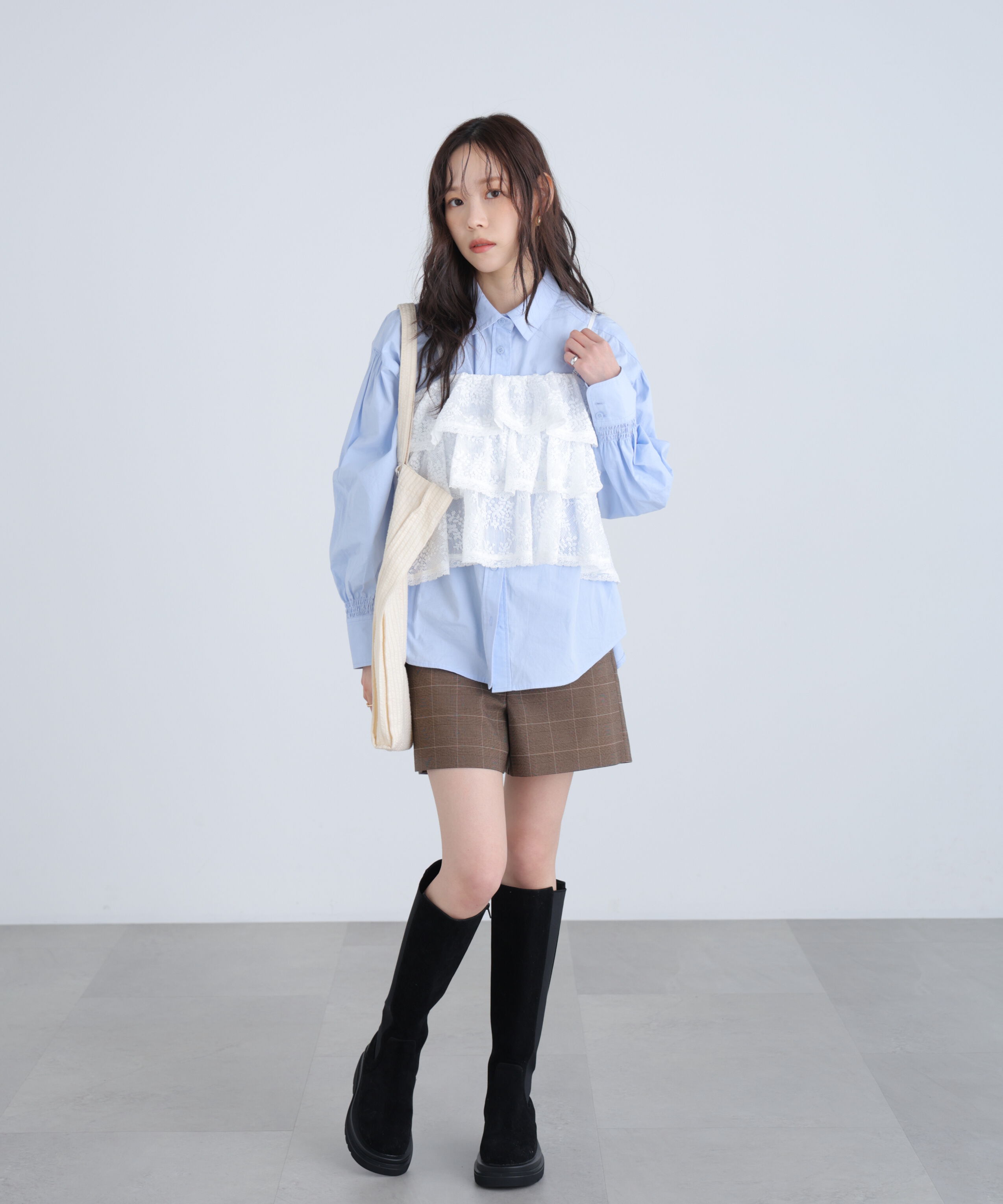  「ティアードフリル2wayビスチェ」|シャツ・ブラウス|