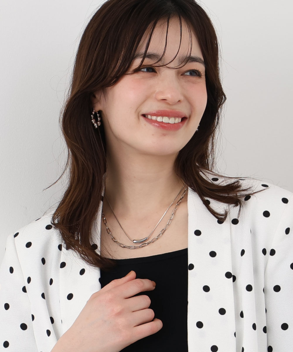 「２連チェーンネックレス」|その他|シルバー