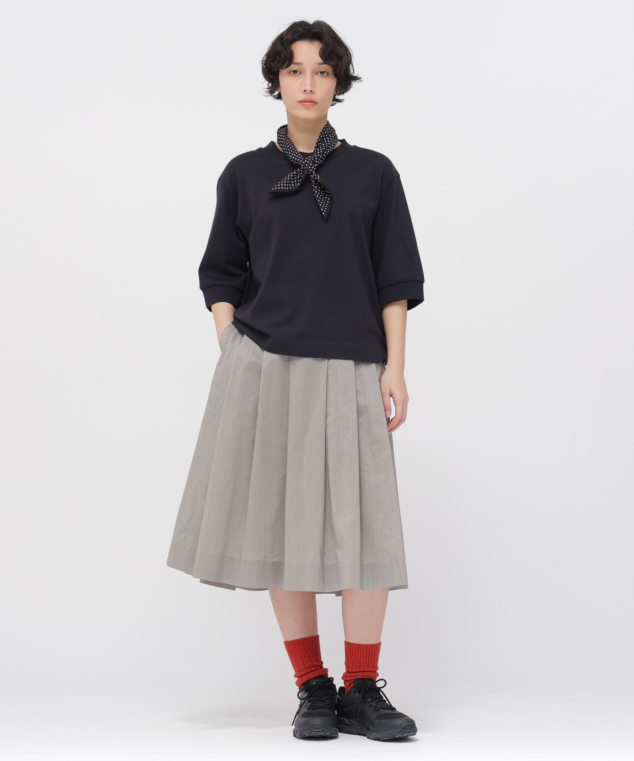  「TWIST COTTON JERSEY TOP」|Tシャツ・カットソー|