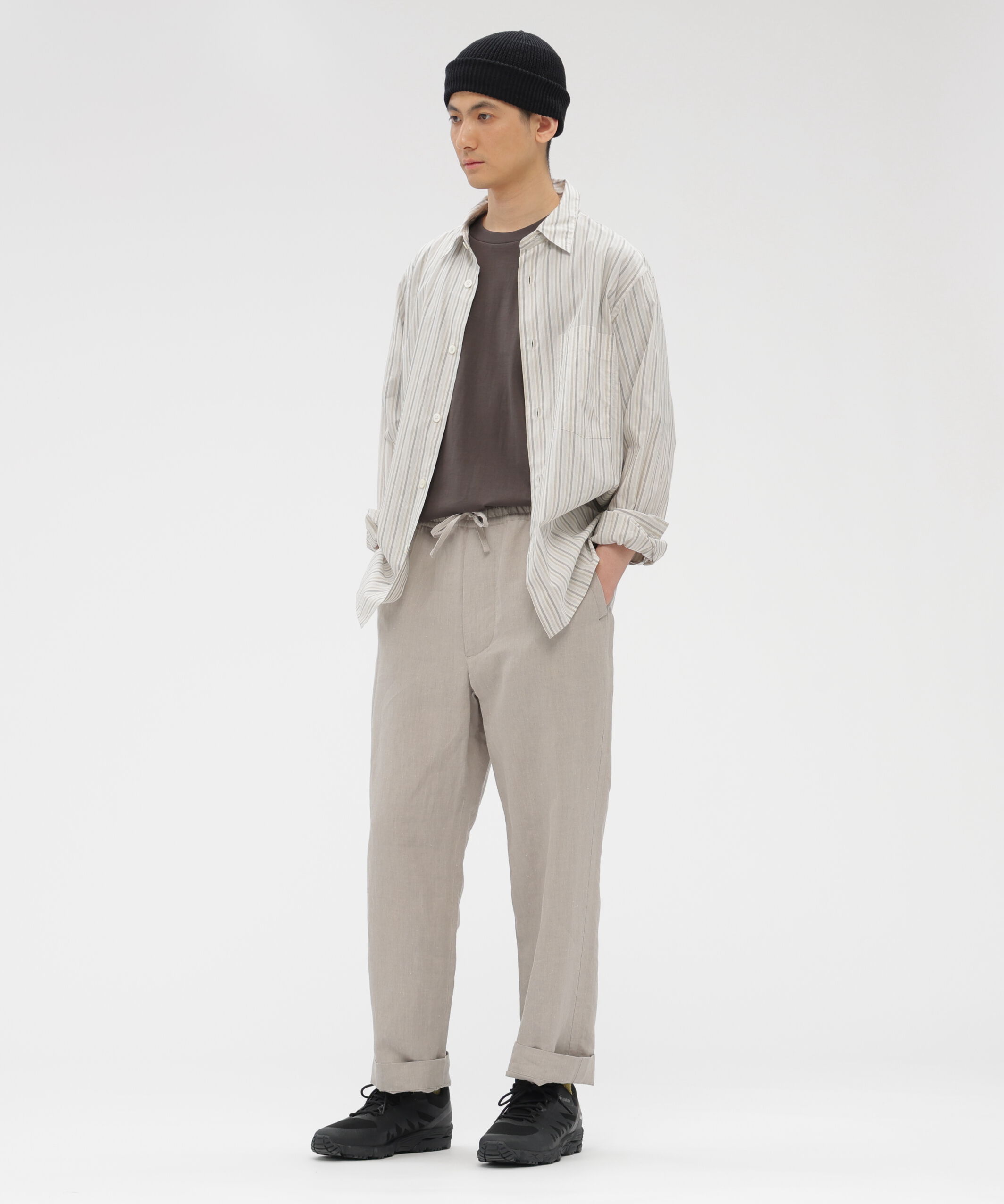 MARGARET HOWELL「COTTON SILK STRIPE SHIRT」|シャツ・ブラウス|