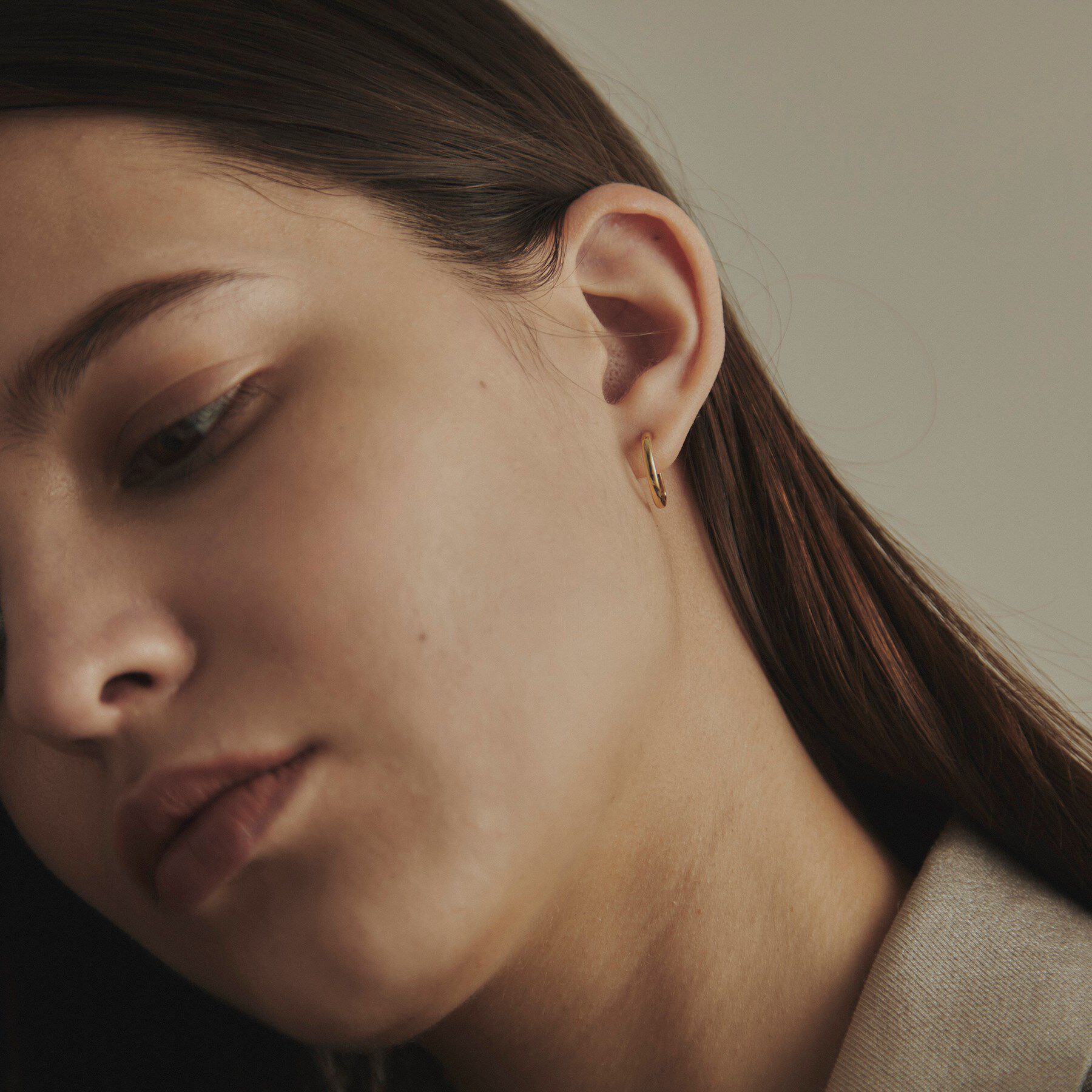 COCOSHNIK「K18甲丸 ワンタッチピアス」|ピアス|