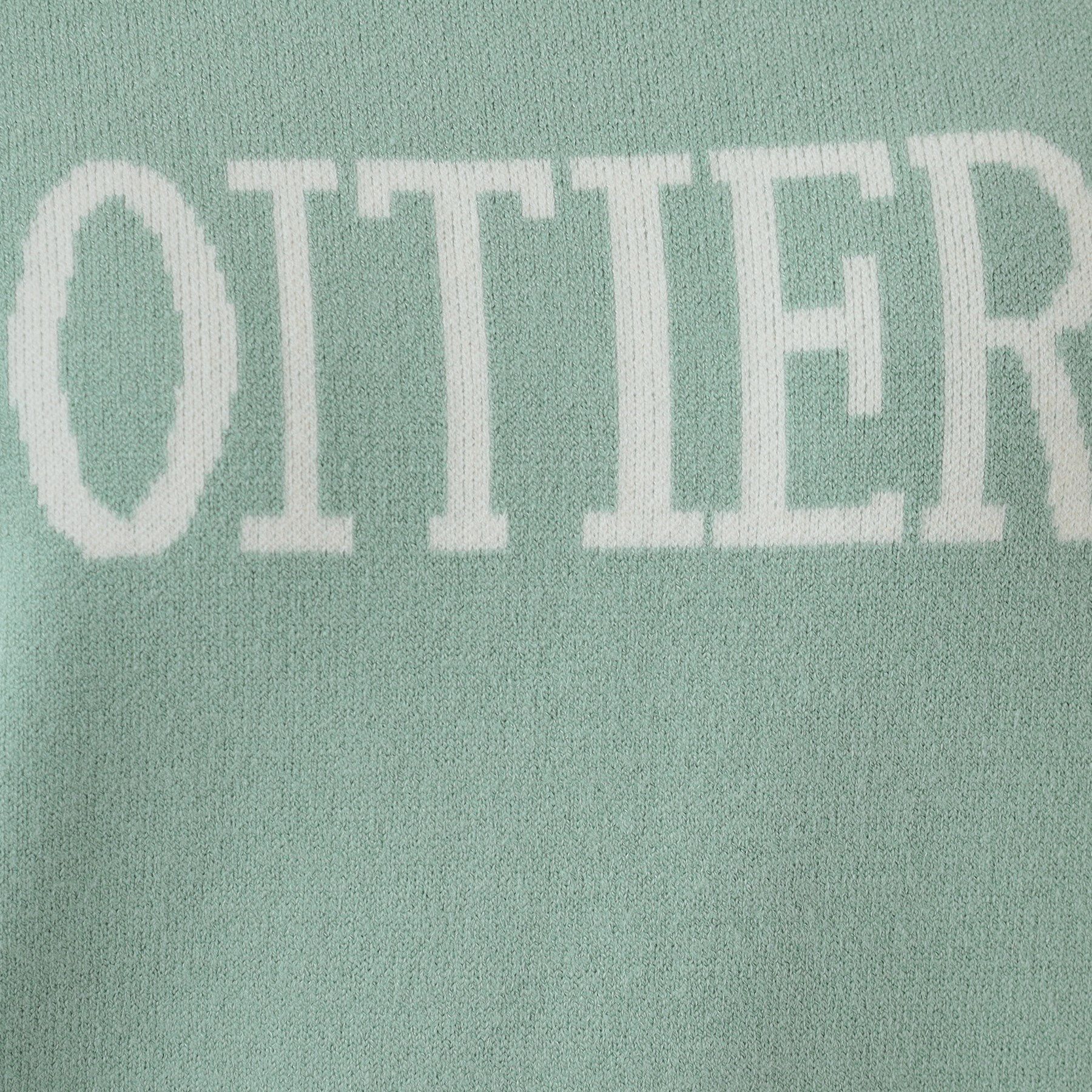 SHOO･LA･RUE「【洗える/ちくちくしにくい/静電気軽減】スウェットライク ロゴニット」|ニット・セーター|