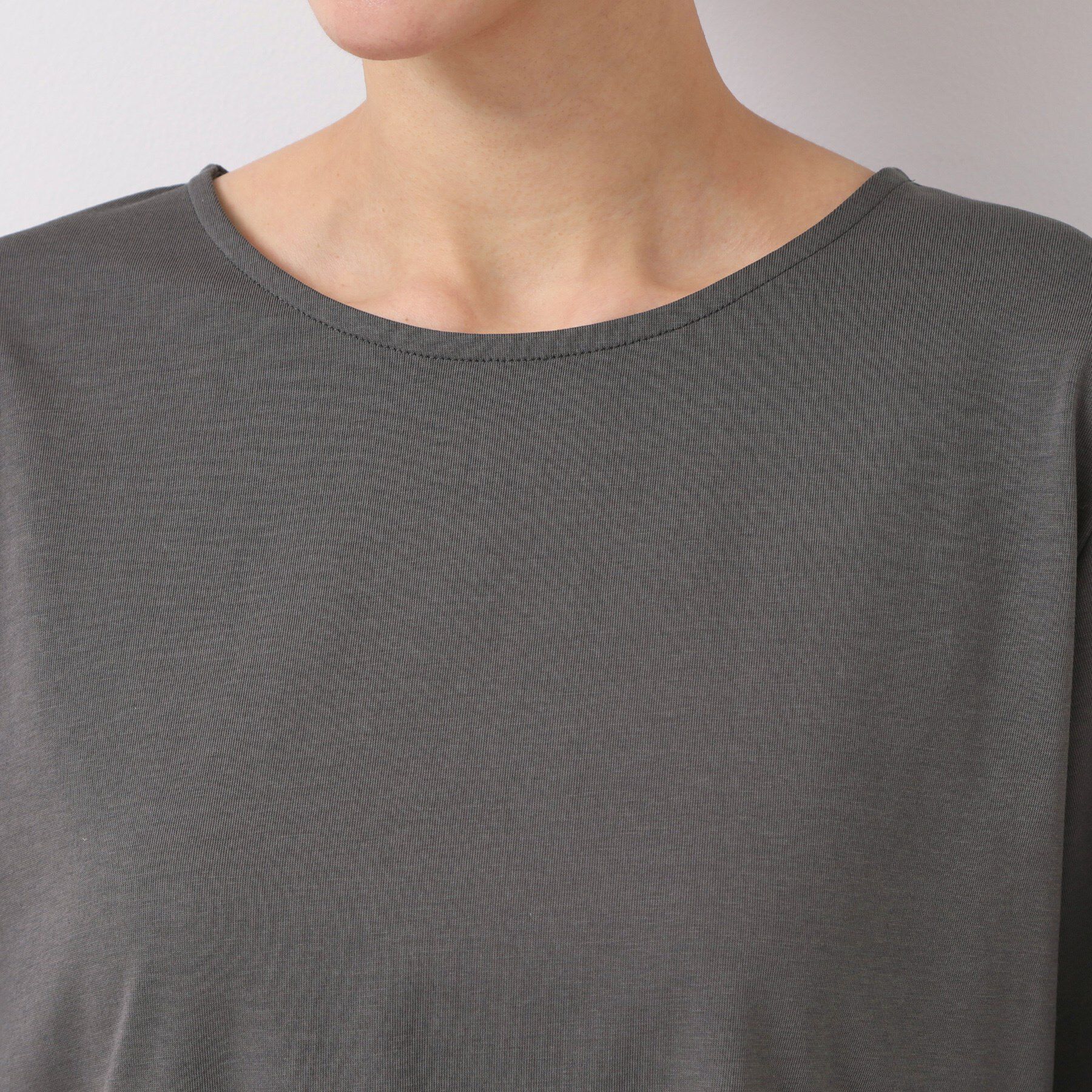 Dessin「【接触冷感・UV・洗える】袖ニュアンスカットソー」|Tシャツ・カットソー|