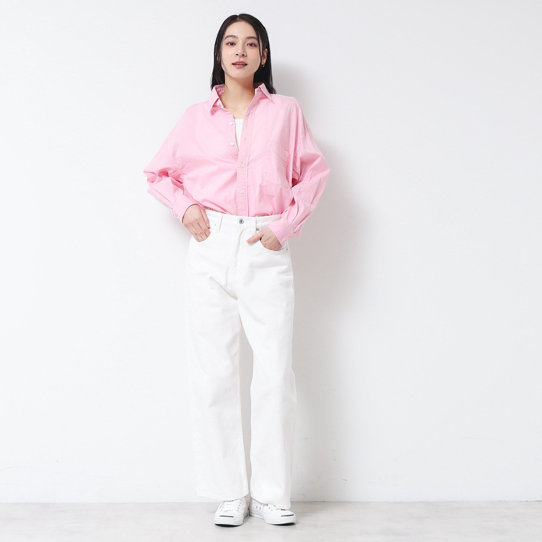 Dessin「【洗える】ピグメント染バックギャザーシャツ」|シャツ・ブラウス|