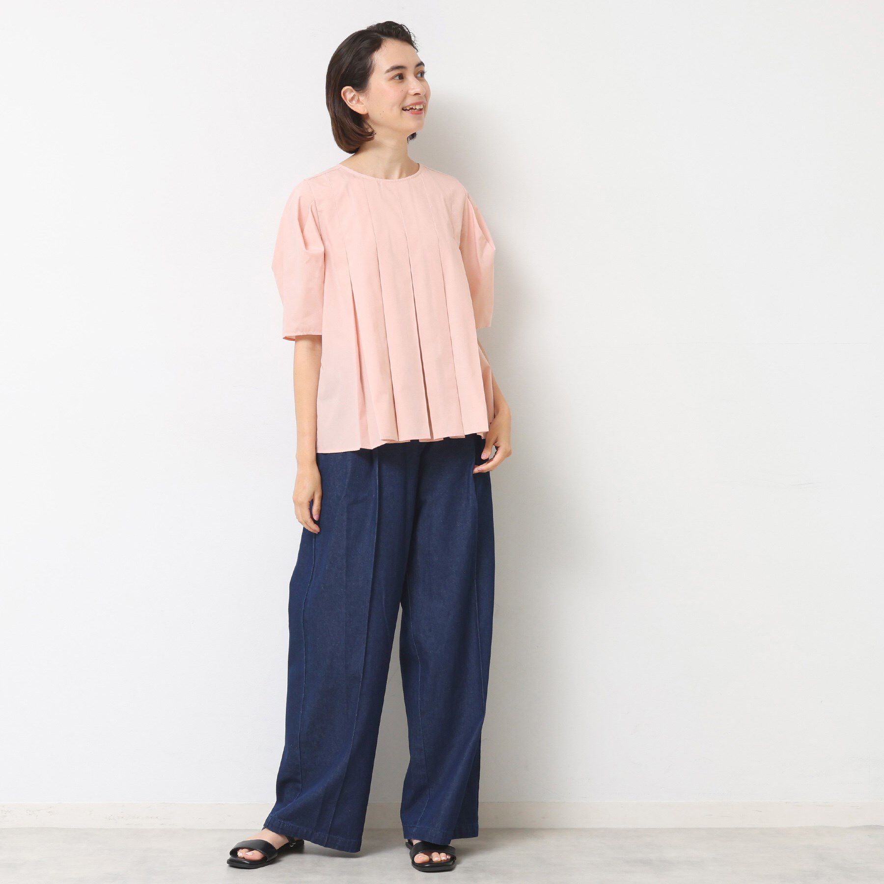 Dessin「【洗える】タックデザインブラウス」|シャツ・ブラウス|