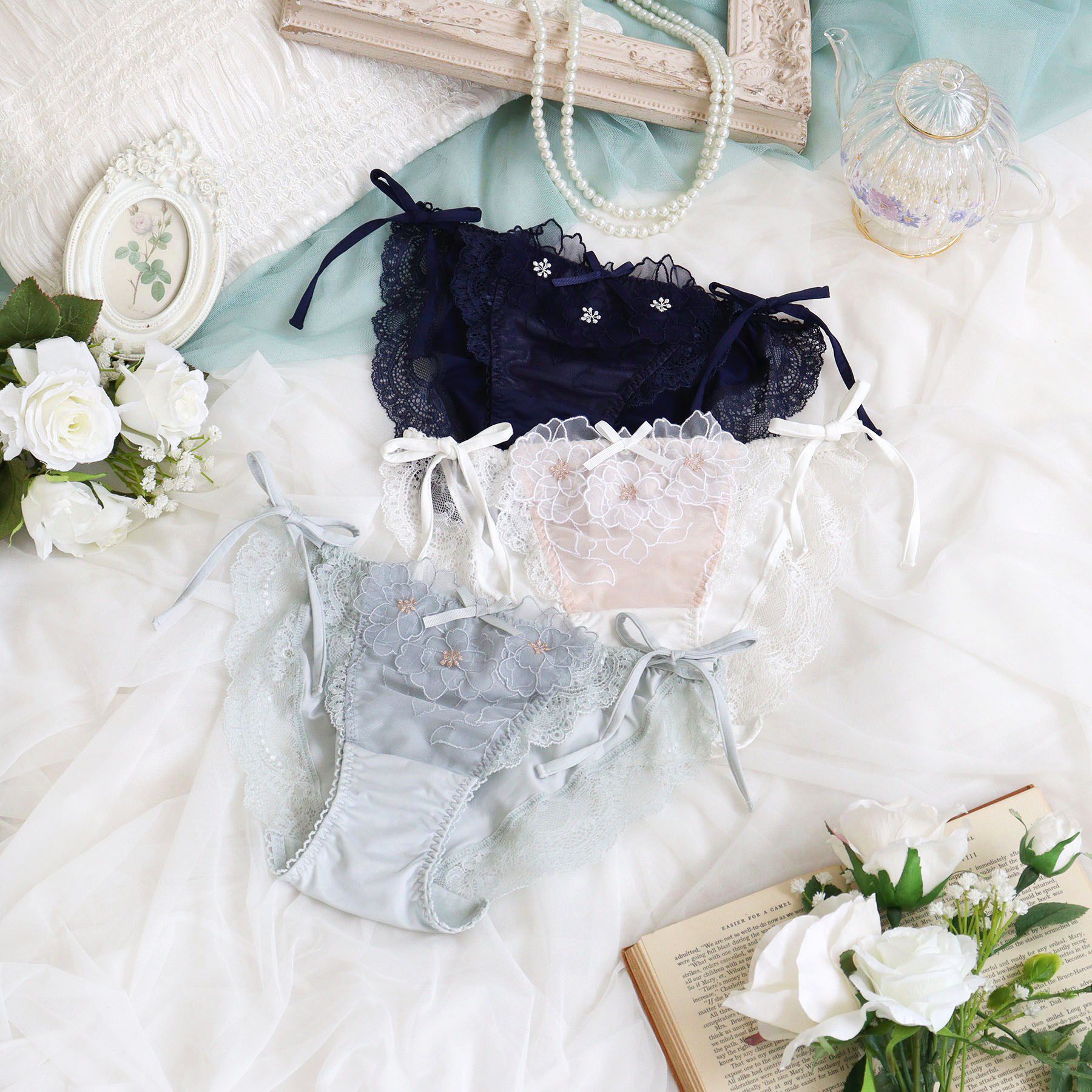 Risa Magli「スティーナ リボンショーツ」|インナー|