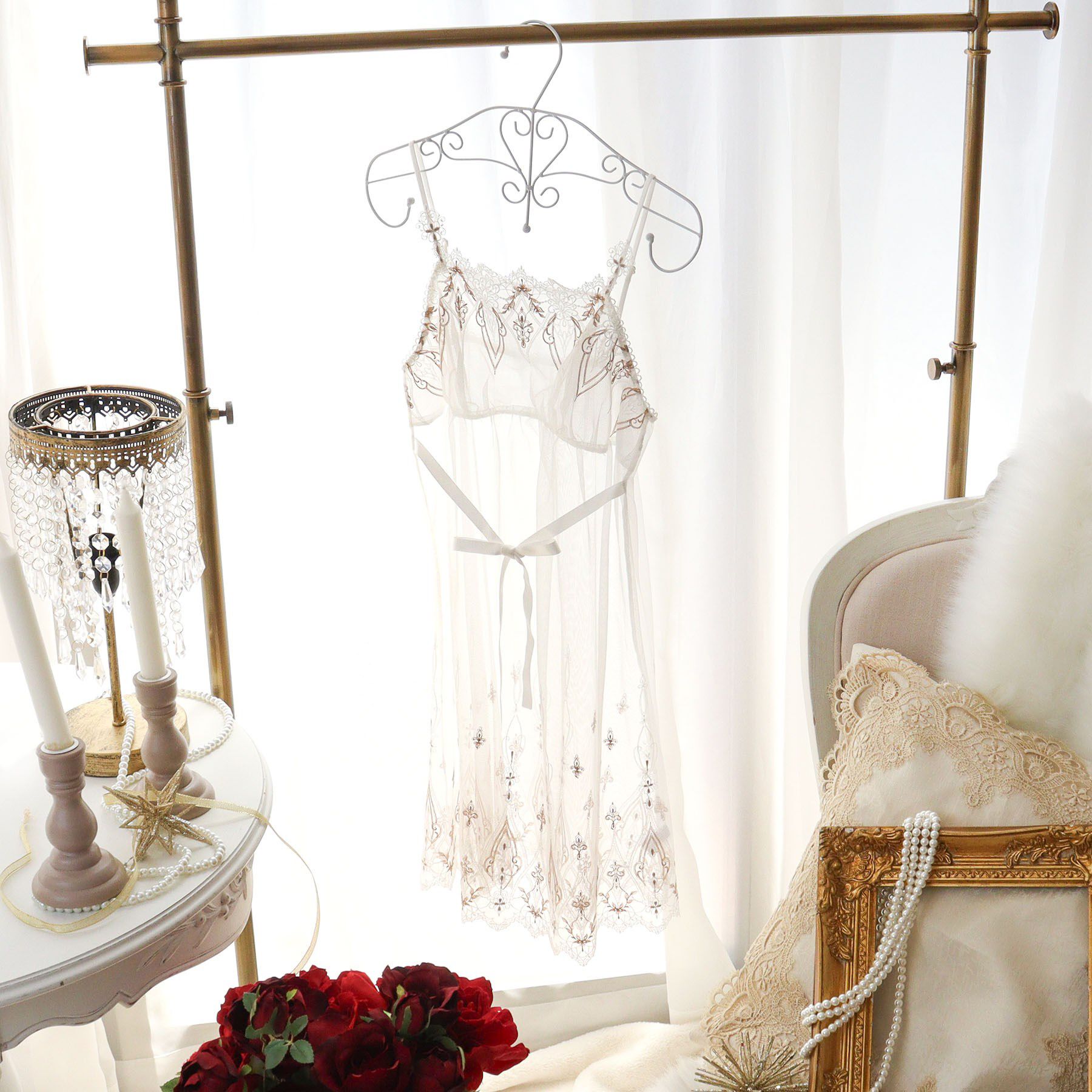 Risa Magli「【ジュエリー】 スリップ」|キャミソール|ホワイト(001)