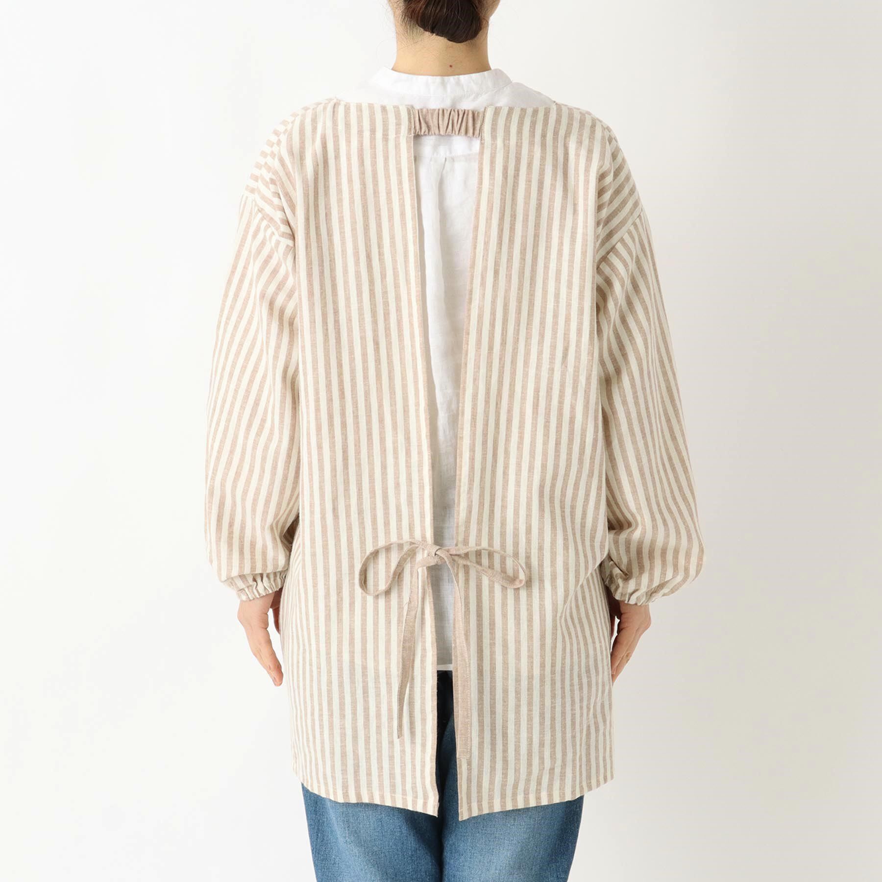 212 KITCHEN STORE「ブロックストライプ リネンコットン スモック NT ＜212Kオリジナル ＞」|食器・キッチングッズ|