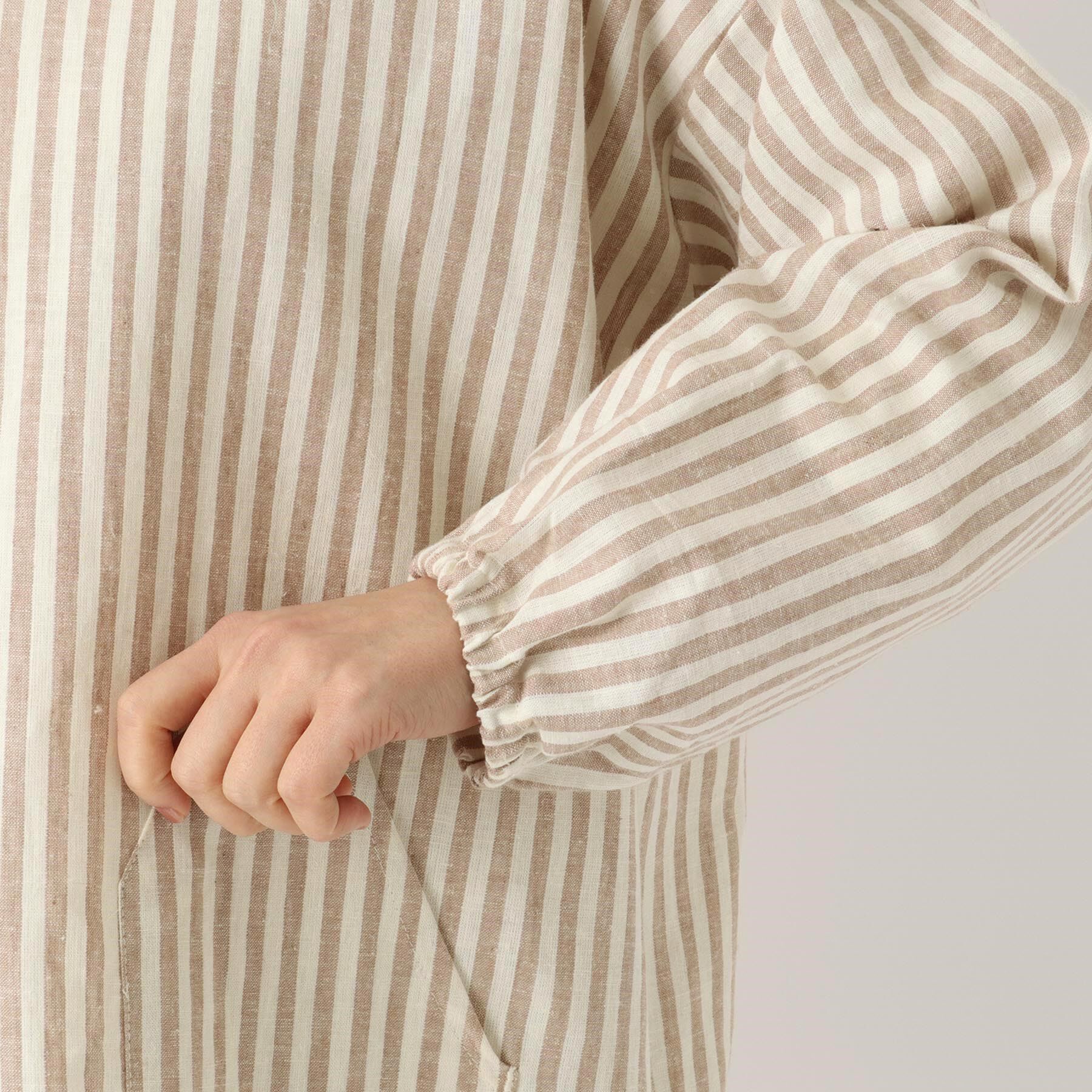 212 KITCHEN STORE「ブロックストライプ リネンコットン スモック NT ＜212Kオリジナル ＞」|食器・キッチングッズ|